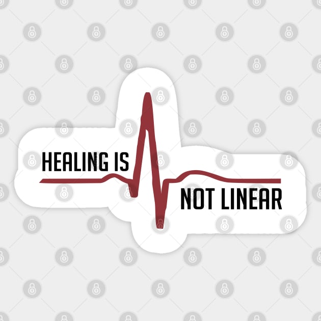 Healing is not linear Sticker by C_ceconello